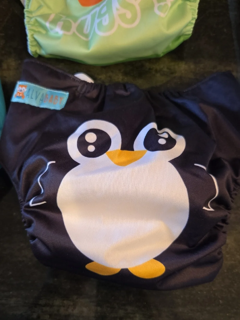 AlvabaReusable Kids Swim Diaper - Turtle, Green Stripe, Tribal & Penguin Designs